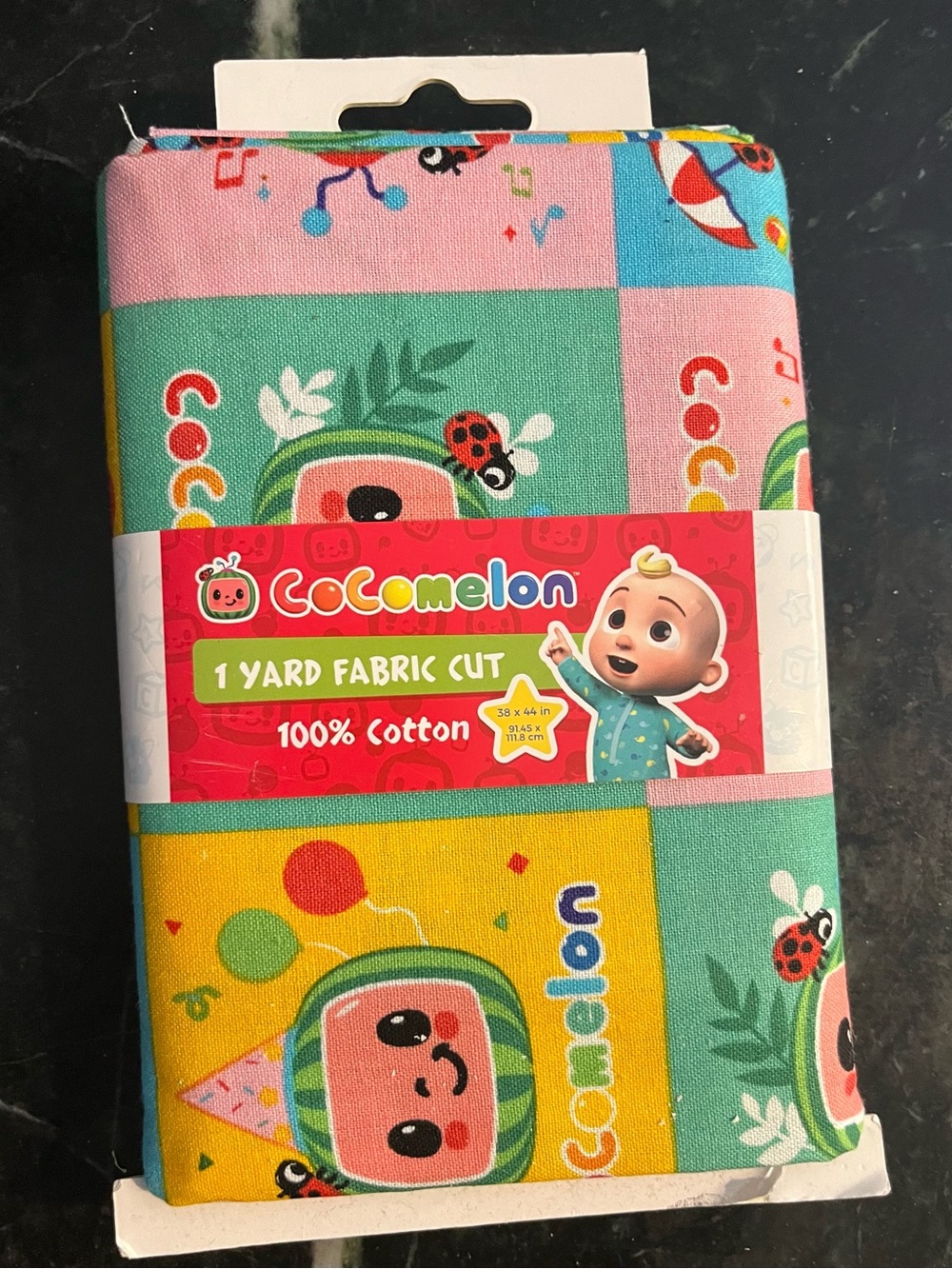 CoComelon - 100% cotton - David Textiles Cotton Fabric (1 Yard, Pre-Cut)